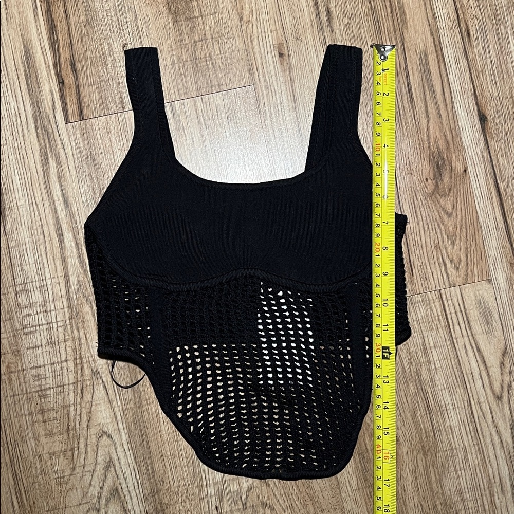 NEW! Zara Combination Knit Corset Top Size S - Picture 9 of 11